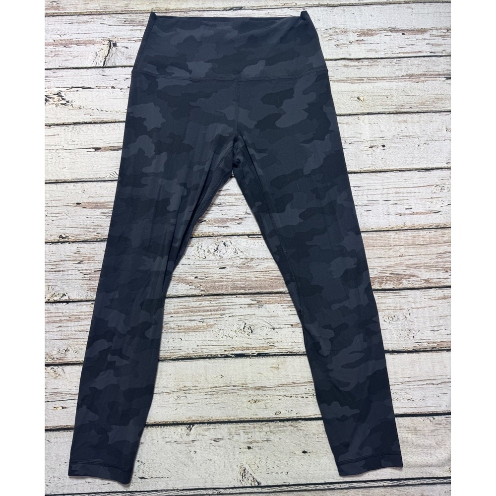 Lululemon Align High-Rise Pant 25" in Heritage Black Camo Size 8 W5DLXS